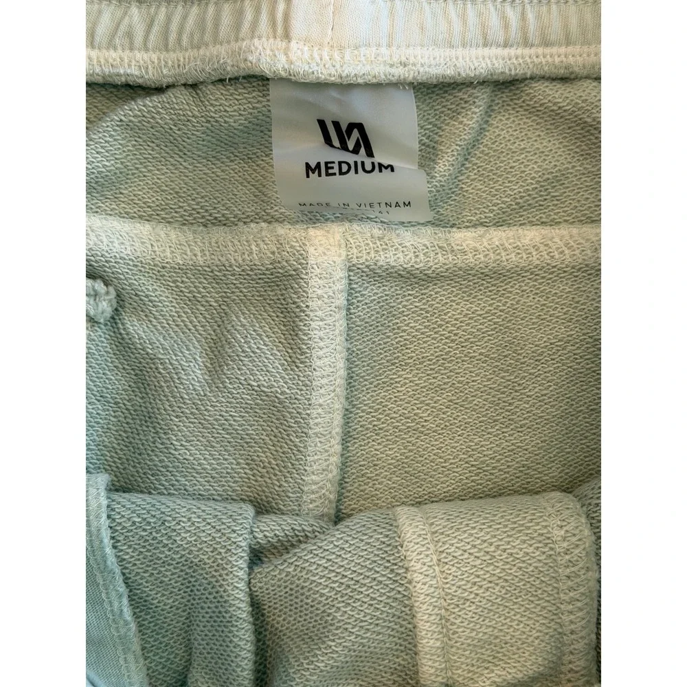 VRST Washed Twill Terry Simple Shorts Muted Mint Green 7